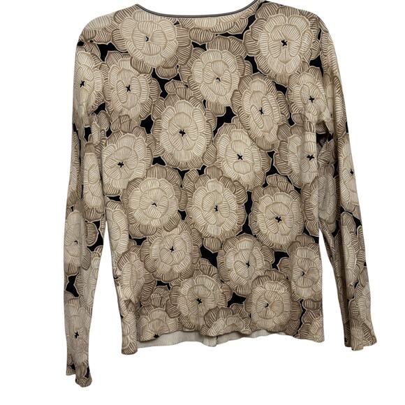 Sigrid Olsen women’s pre-owned silk blend cardigan. Size medium - Picture 2 of 5